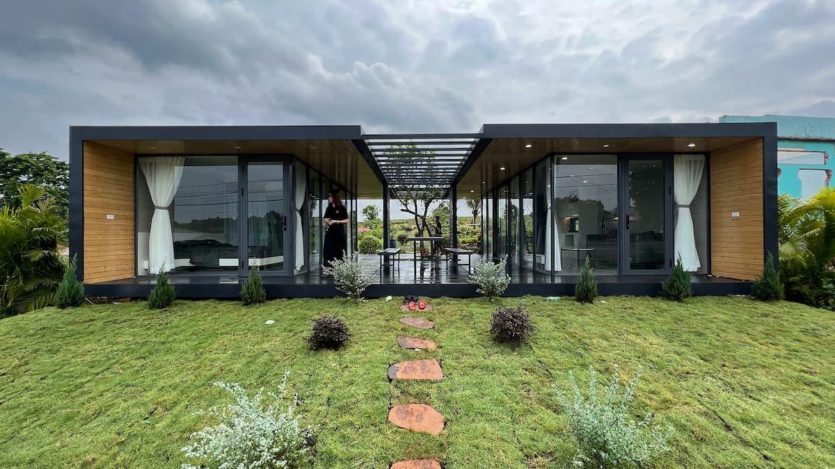 Nhà vườn 67m2 lắp ghép trong 7 ngày